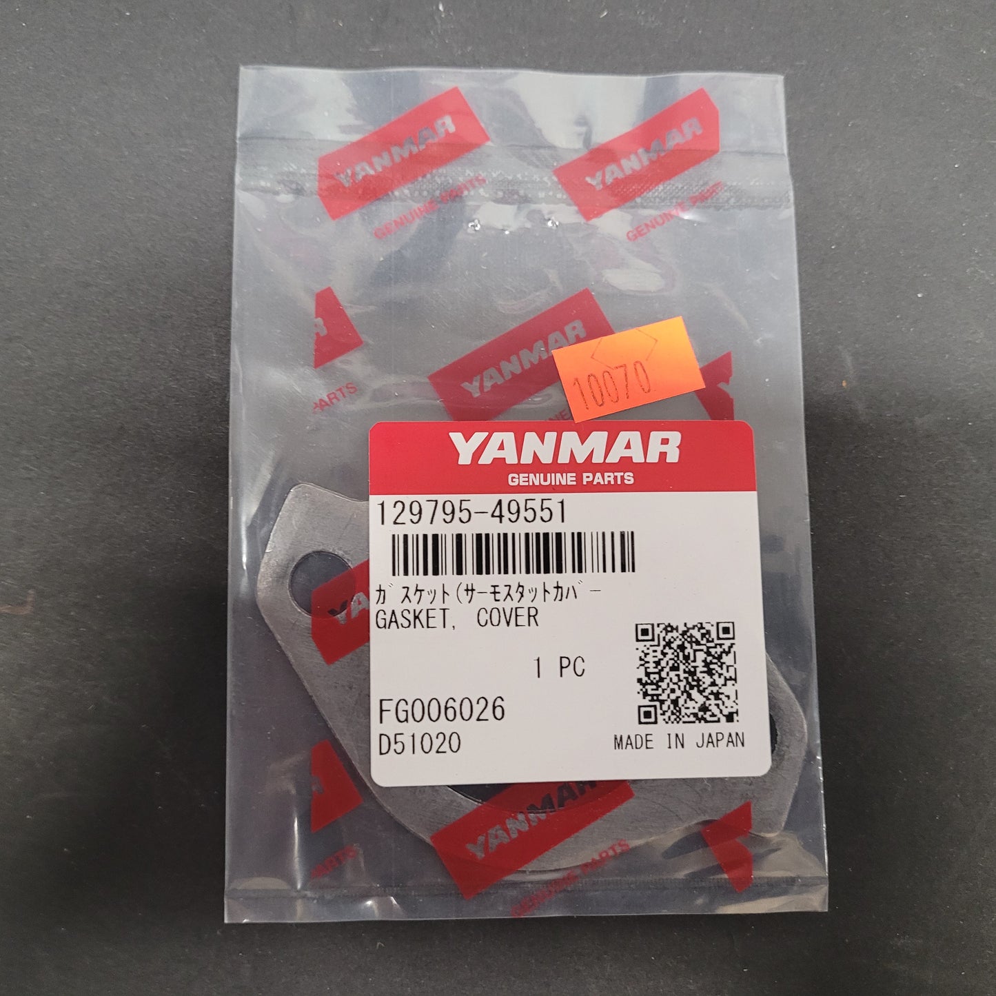 Yanmar GASKET, COVER THERMOSTAT (129795-49550) (129470-49550)