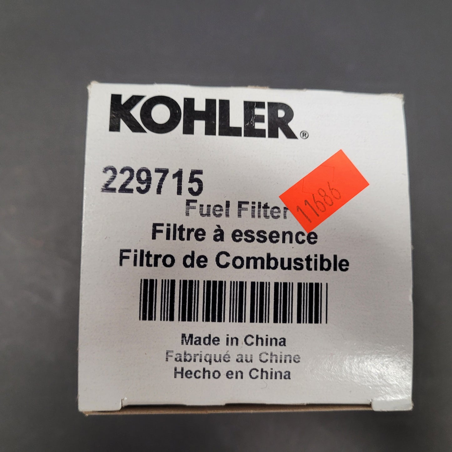 Kohler Fuel Filter Element w/O-Ring