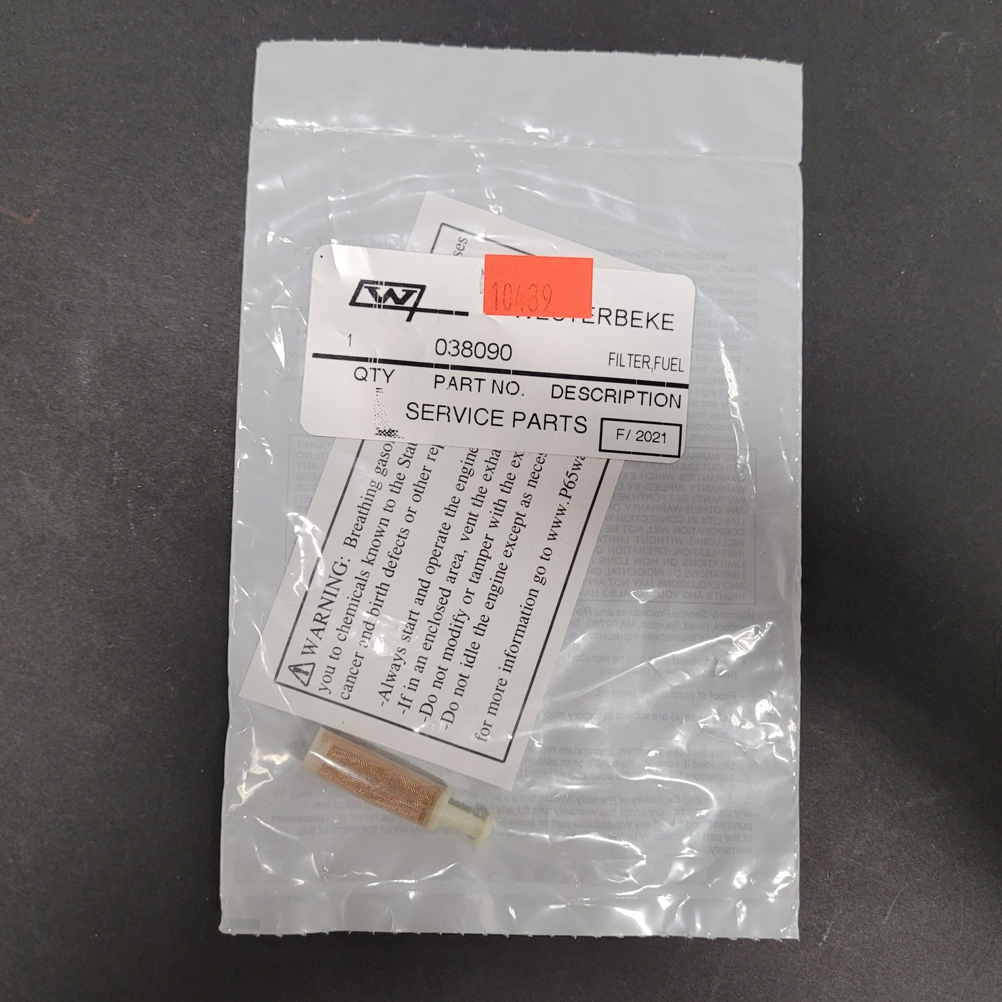 Universal/Westerbeke FILTER,FUEL